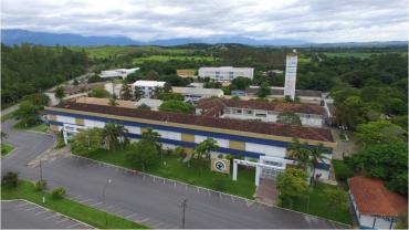 Vista aérea da Área I do Campus de Lorena, área mais afetada pelo temporal