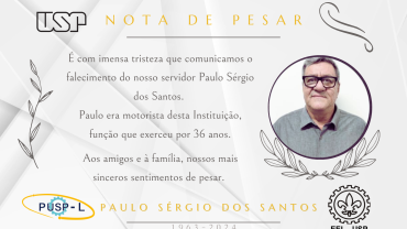 Nota de falecimento - Paulo