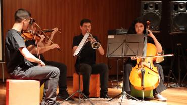 EEL. Sarau Cotel. Apresentação do Quinteto. 90 anos da USP